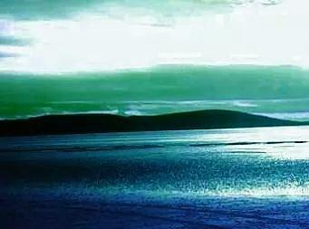 Beach Landscape Blue Green Edit Photograph by Candy Floss Happy