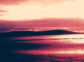 Beach Landscape Red Edit Photograph by Candy Floss Happy