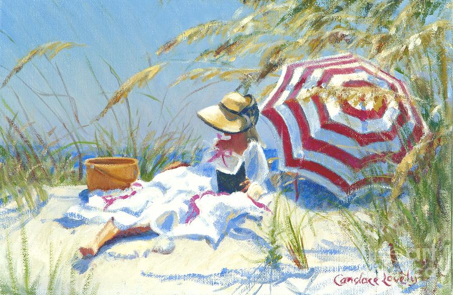 Impressionist Painting - Beach Novel by Candace Lovely