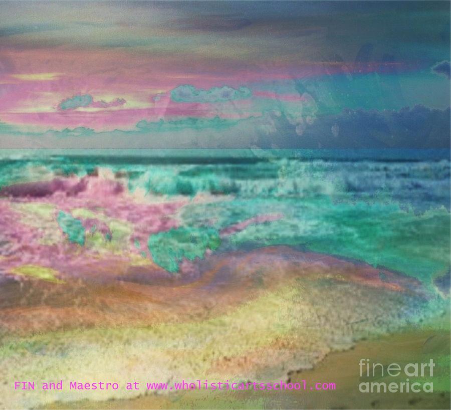 Beach  Overcast Painting by PainterArtist FIN
