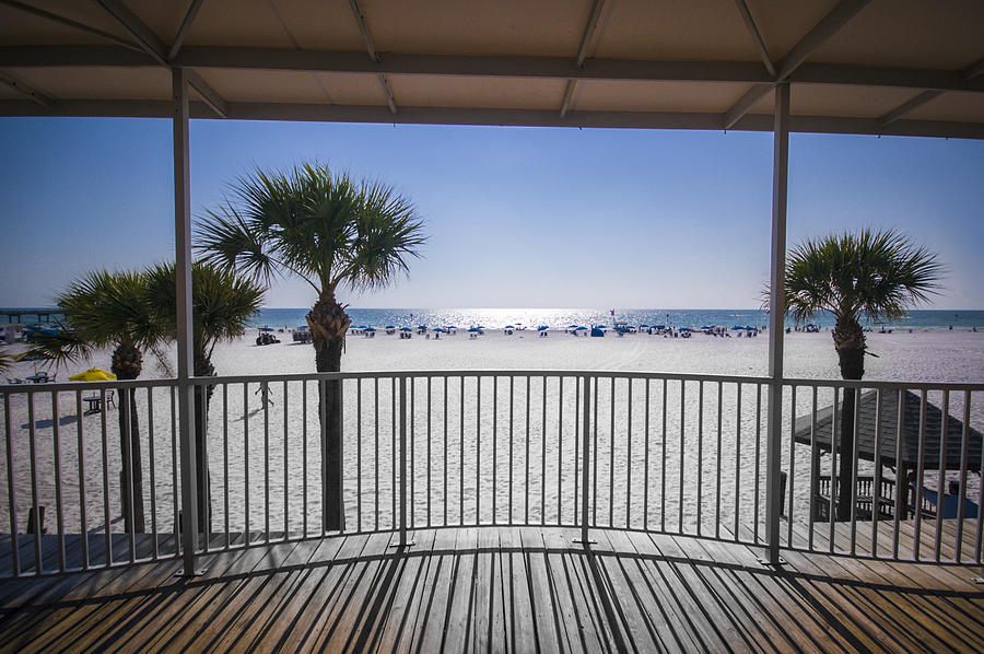Clearwater Photograph - Beach Patio by Carolyn Marshall