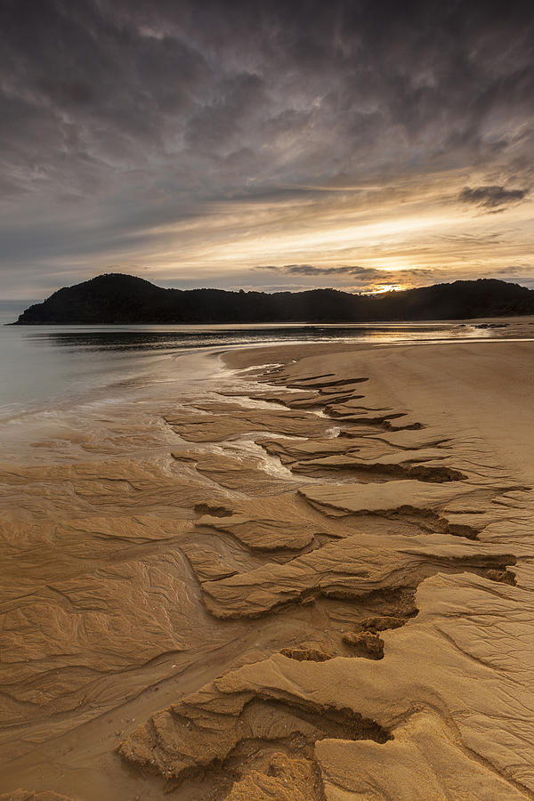 Beach Pattern At Sunrise Anchorage Bay Photograph by Colin Monteath