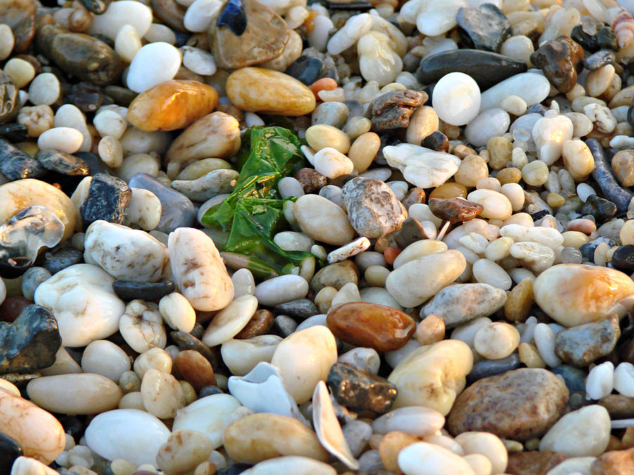 Pebbles Photograph - Beach Pebbles by Dark Whimsy