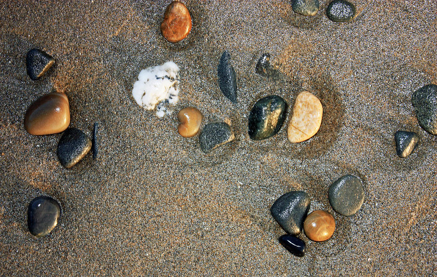Beach Pebbles Photograph by Kami McKeon