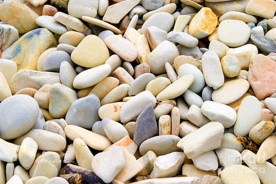 Beach Pebbles Photograph by Richard J Thompson 