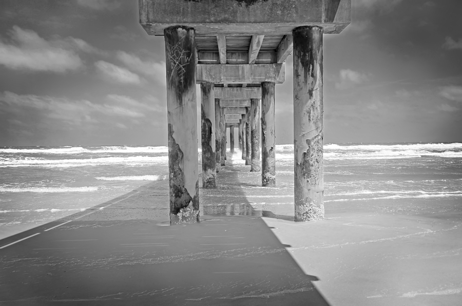 Beach Pier Photograph by Steven Michael