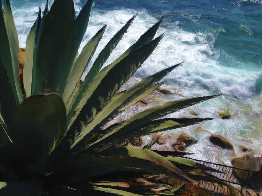 Beach Plants Digital Art by Katherine Erickson