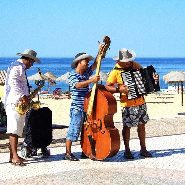Music Photograph - #beach #portugal #algarve #quarteira by Essy Dias