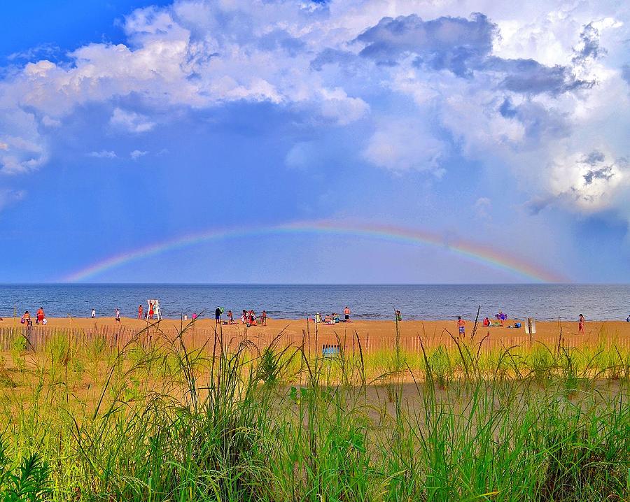 Beach Rainbow - Rehoboth Beach Delaware Photograph by Kim Bemis