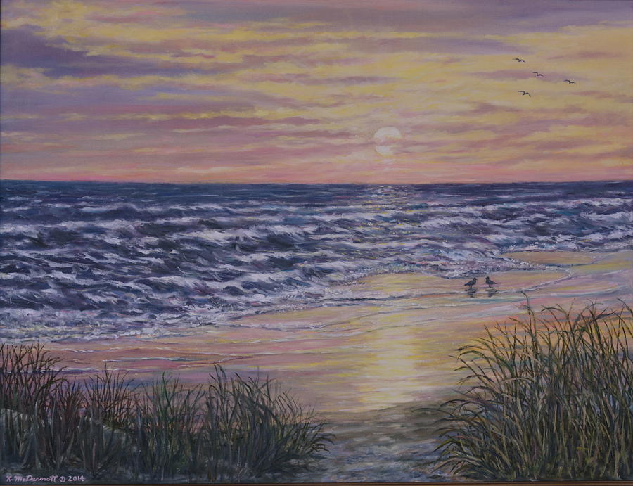 Beach Razzle Dazzle 2 Painting by Kathleen McDermott
