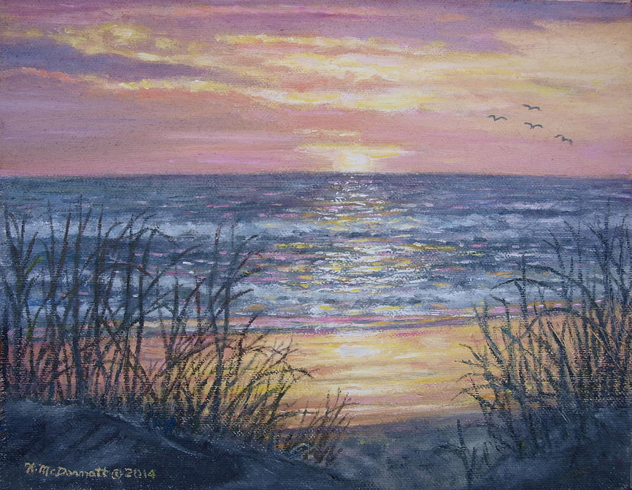 Beach Razzle Dazzle Painting by Kathleen McDermott