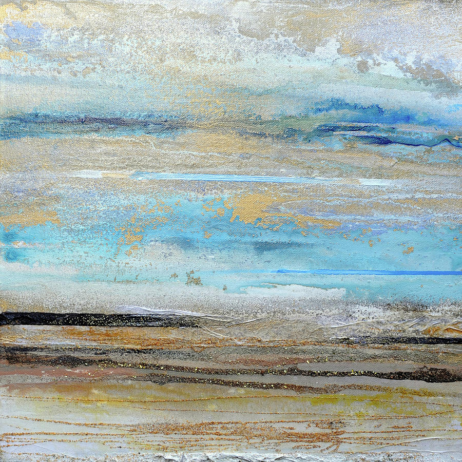 Abstract Mixed Media - Beach Rhytms and textures 2011 by Mike   Bell