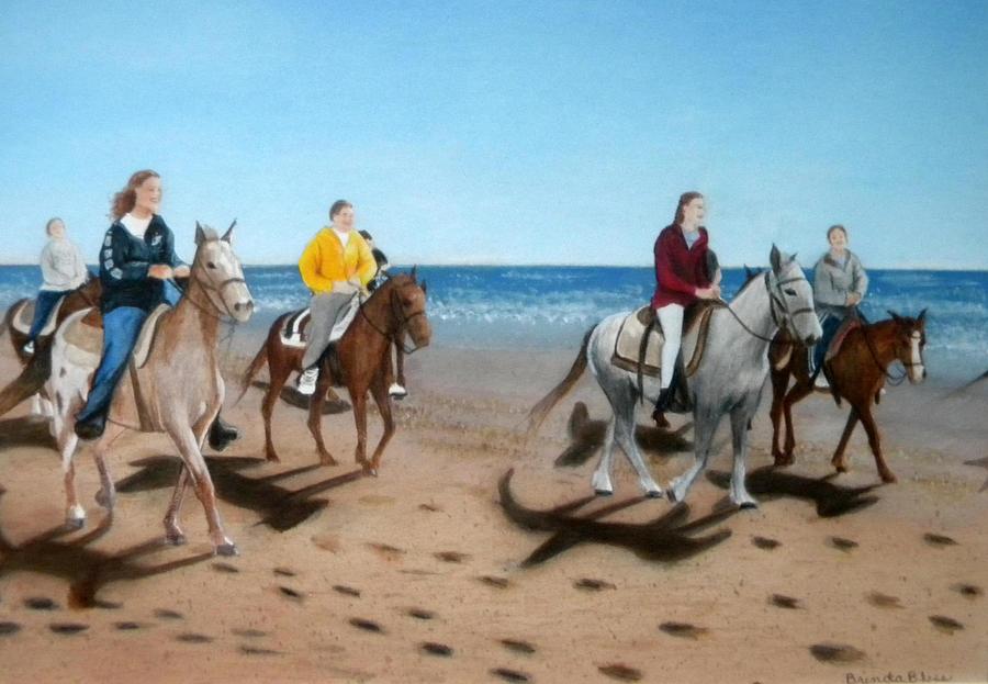 Beach Painting - Beach Ride by Brenda Bliss