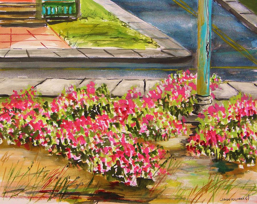 Beach Roses at Main Avenue Painting by John Williams