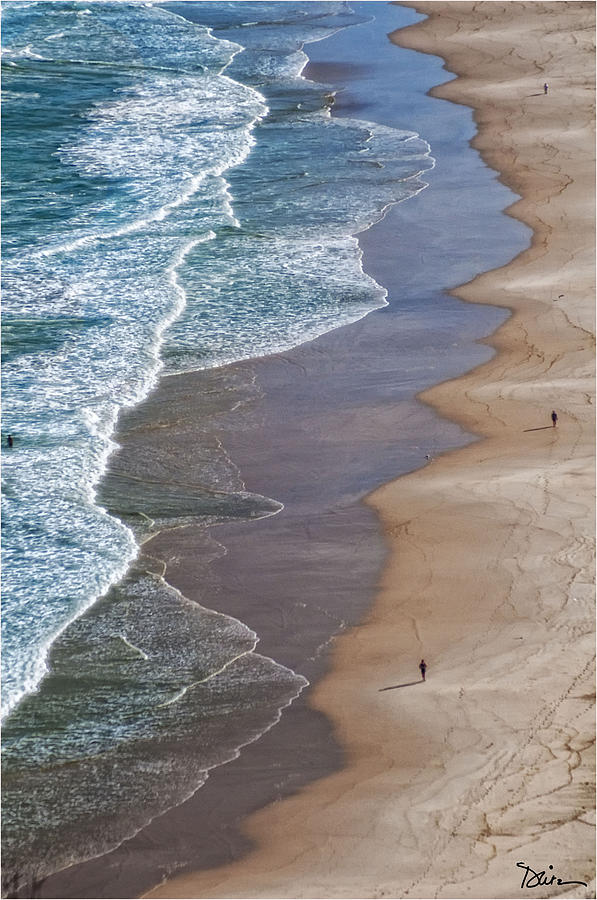 Beach Run on Byron Bay Photograph by Peggy Dietz