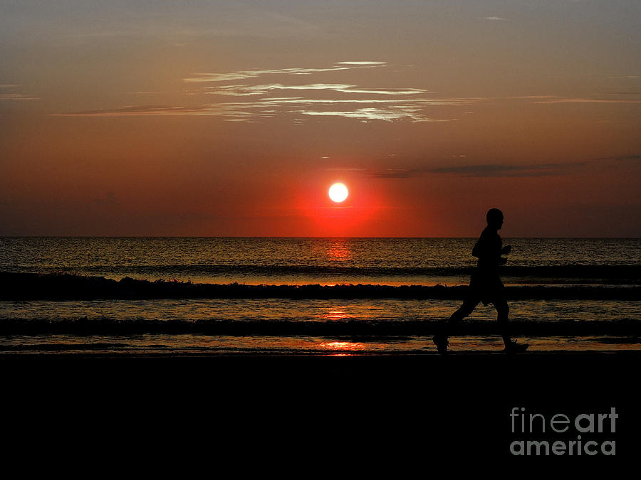 Beach Runner Photograph by Mim White