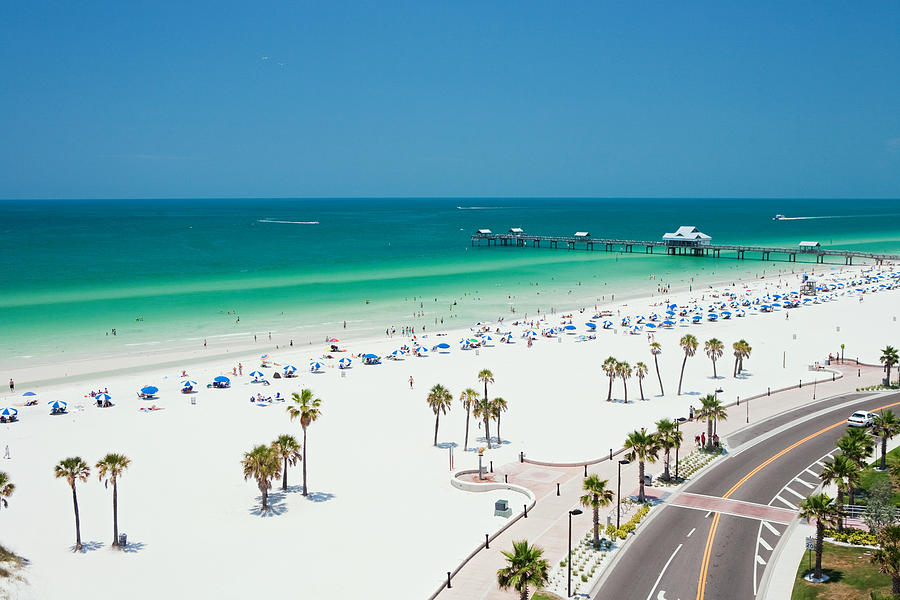 Beach scene, Clearwater, Florida Photograph by Image Source