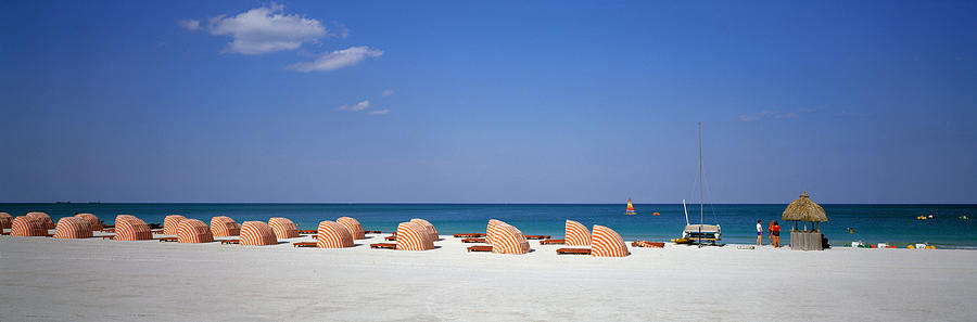 Miami Photograph - Beach Scene, Miami, Florida, Usa by Panoramic Images
