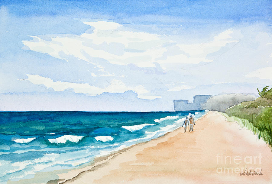Beach Secrets Painting by Michelle Constantine