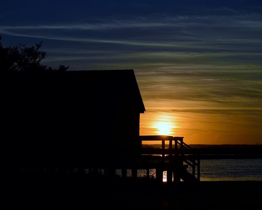 Beach Shack Silhouette Photograph by Billy Beck