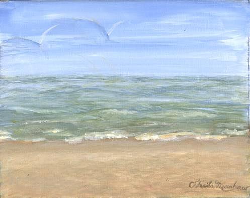 Beach Painting by Sheila Mashaw