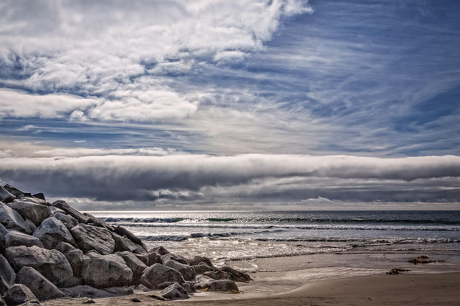Beach Solitude Photograph by Dave Hall