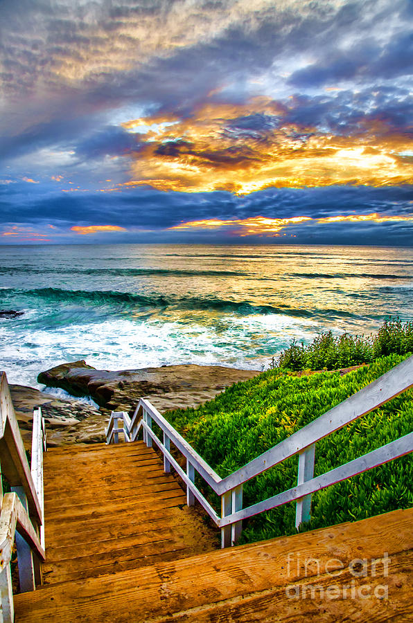 Beach Stairs Photograph by Baywest Imaging