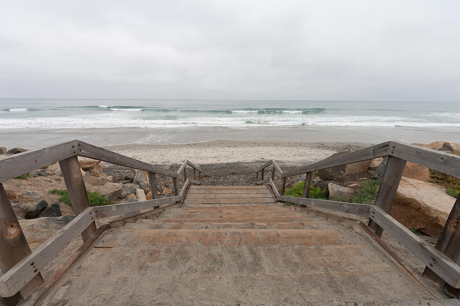 Beach Stairs Photograph