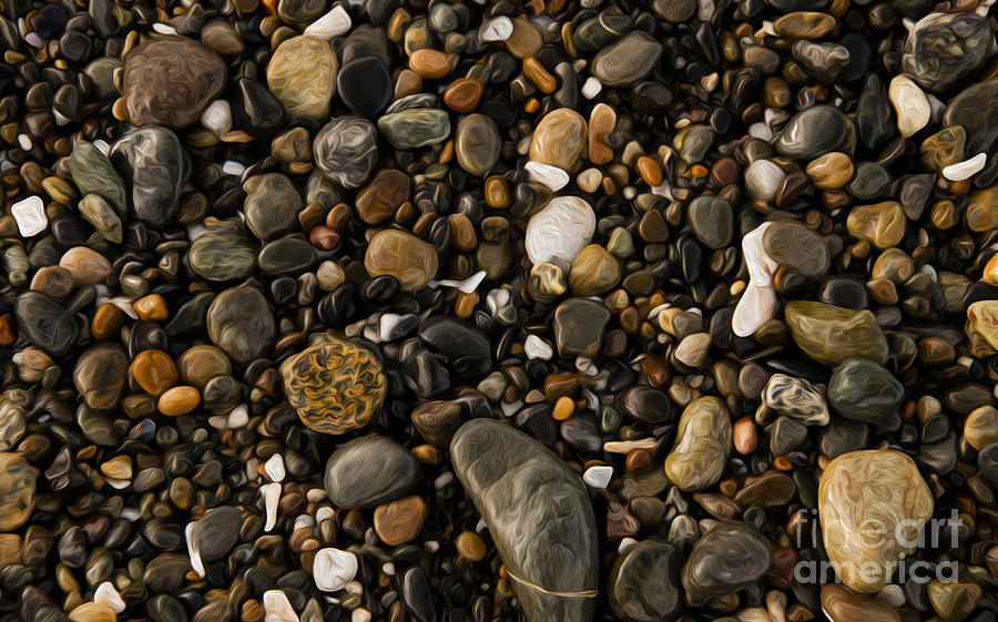 Beach Photograph - Beach Stones by Vivian Christopher