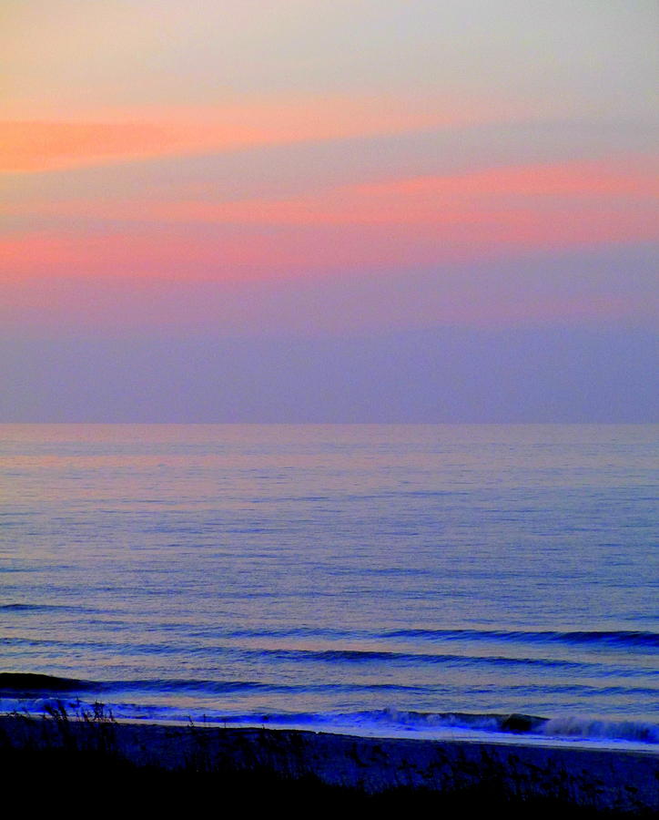 Sunset Photograph - Beach Sunrise 2 by Randall Weidner