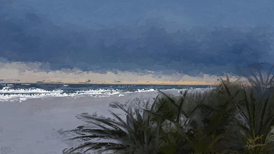 Beach Sunrise abstract  Digital Art by Anthony Fishburne