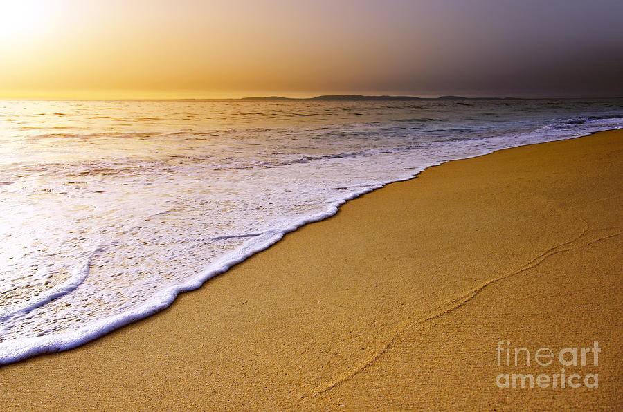 Inspirational Photograph - Beach Sunset by Carlos Caetano