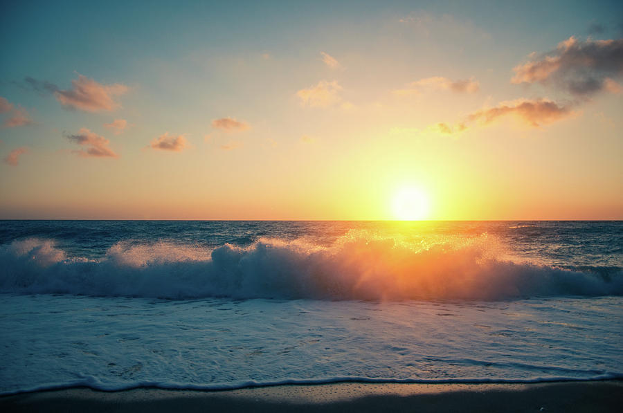 Beach Sunset Photograph by Sekulicn