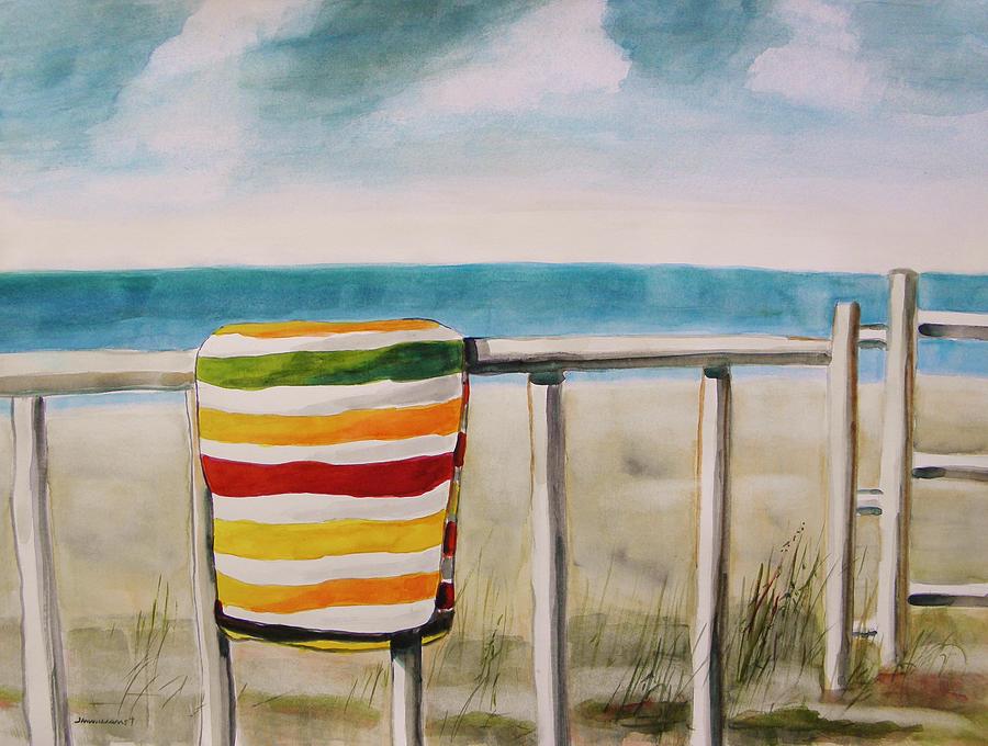 Beach Towel Painting by John Williams