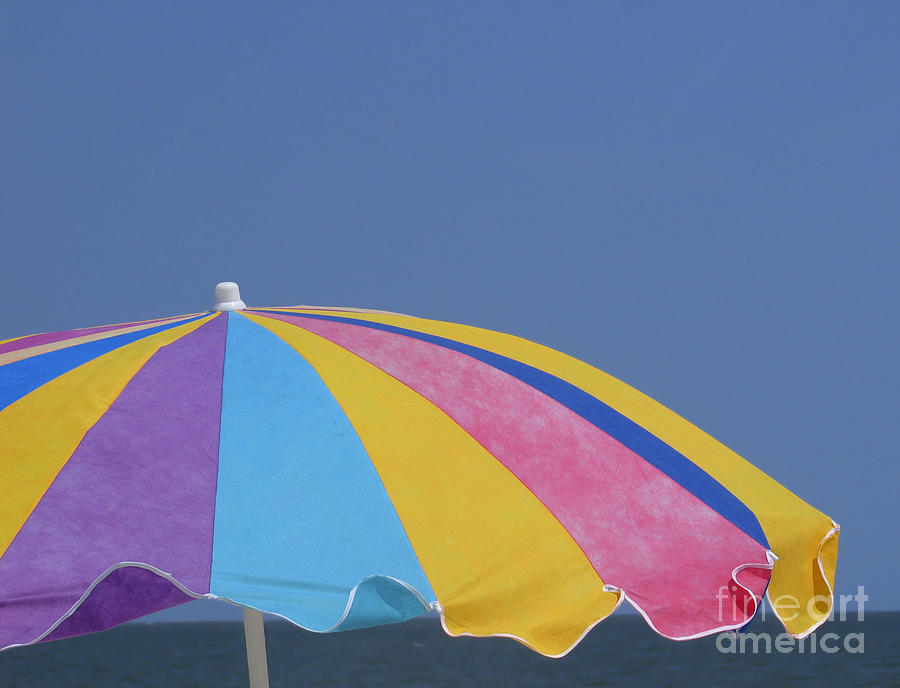 Beach Umbrella 1 Photograph by SAJE Photography