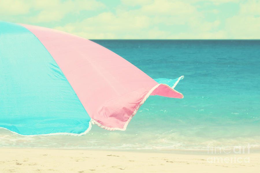 Beach Umbrella Photograph by Sylvia Cook