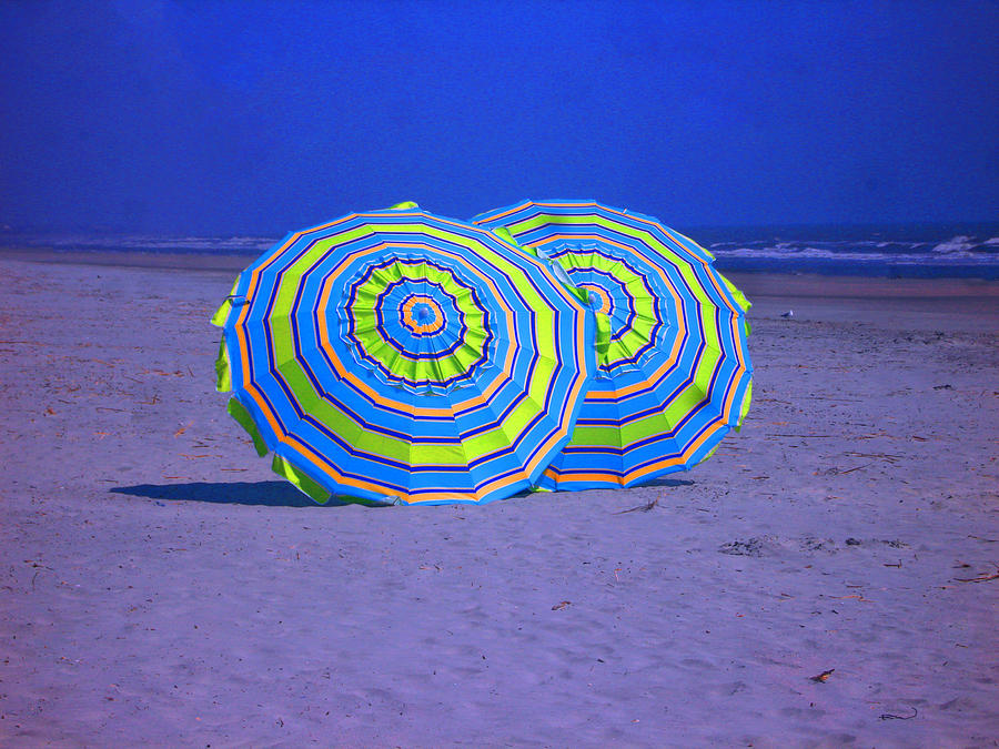 Beach Umbrellas by Jan Marvin Studios Photograph by Jan Marvin