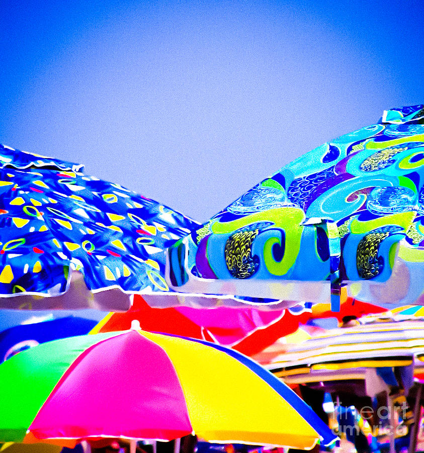 Beach Umbrellas Photograph by Colleen Kammerer