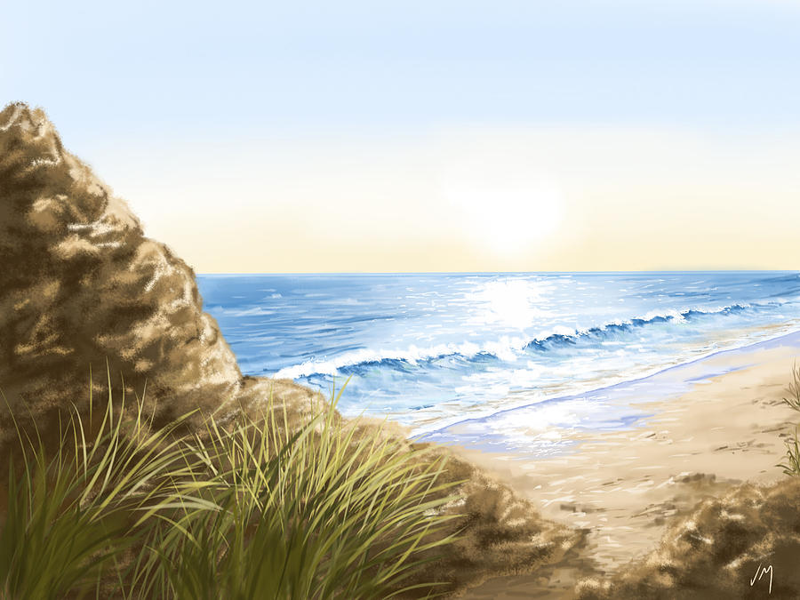 Beach Painting by Veronica Minozzi