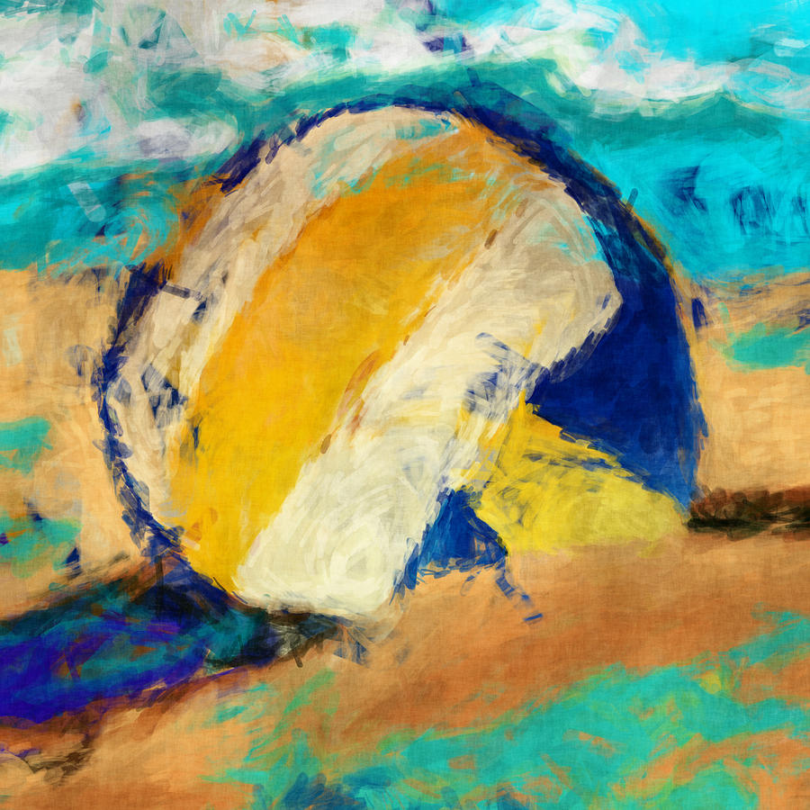 Beach Volleyball Digital Art by David G Paul