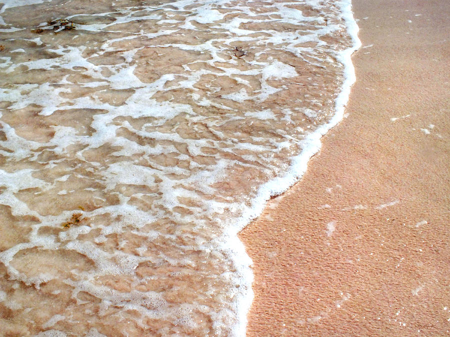 Beach Wave and Pink Sand 2 Photograph by Duane McCullough