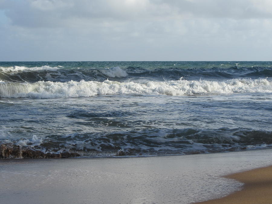 Beach Waves 2 Photograph by Anita Burgermeister