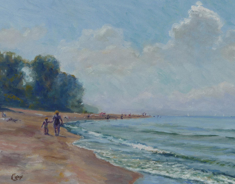 Beach Weather Painting by Michael Camp