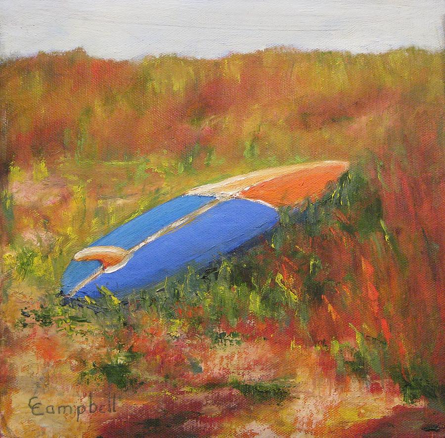 Beach Painting - Beached Board by Cecelia Campbell Beach Painting - Beached Board by Cecelia Campbell