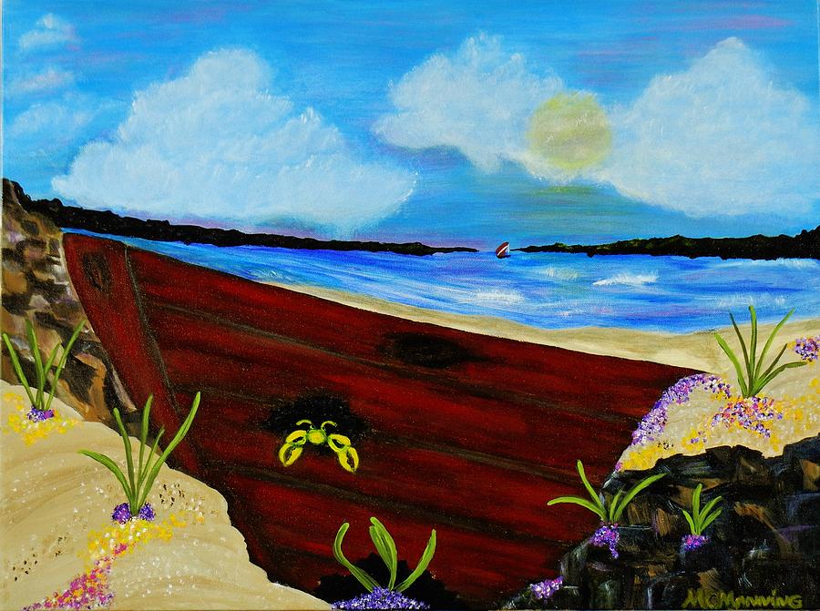 Beached Painting by Celeste Manning