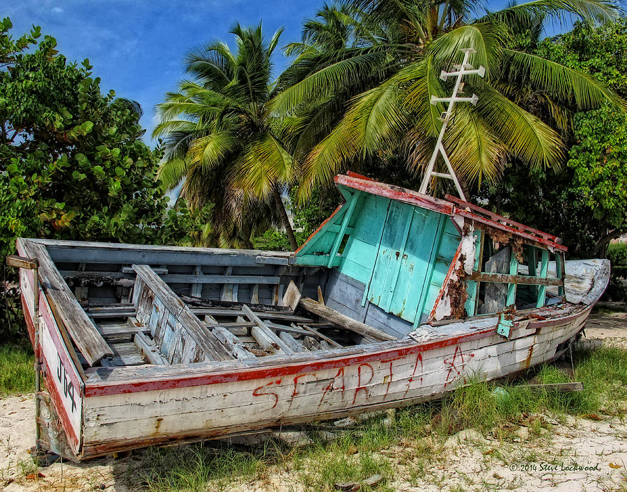 Beached In Barbados Digital Art by Steve Lockwood