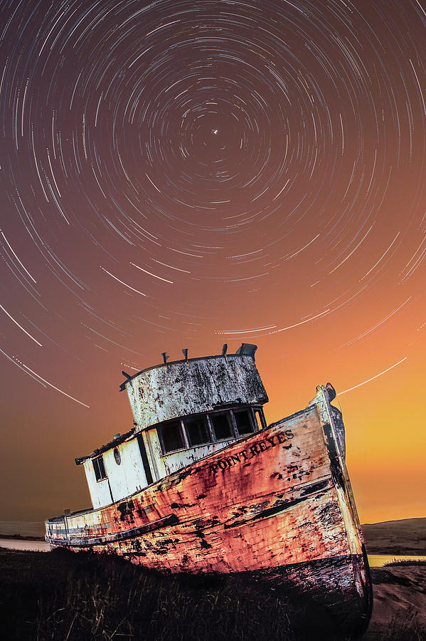Beached Star Trails Photograph by Don Hoekwater Photography