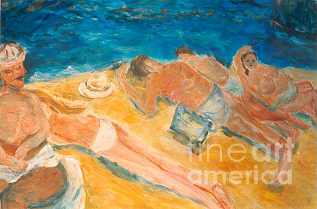 Beachscape   Painting by Fereshteh Stoecklein