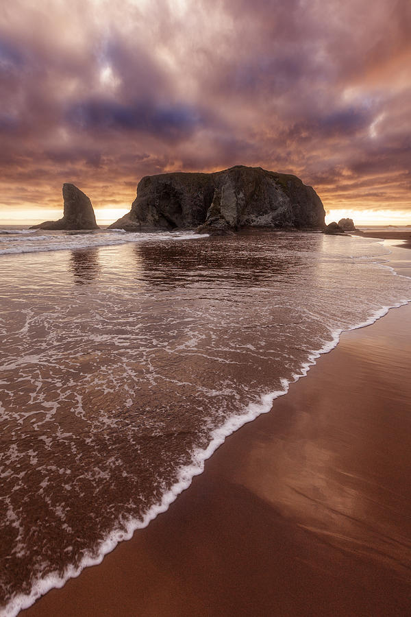 Sunset Photograph - Beachwalk by Darren White