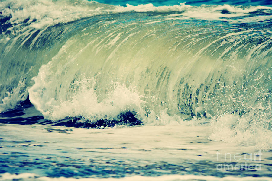 Beachy Blue Breakers Photograph by Kelly Nowak